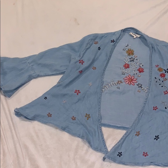 Denim floral jacket - Picture 4 of 7